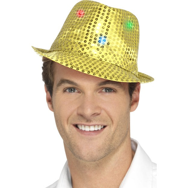 Light Up Sequin Fedora