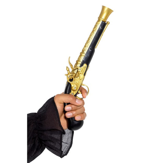 Realistic Pirate Blunderbuss Pistol Adults Kids Pirates Fancy Dress Accessory