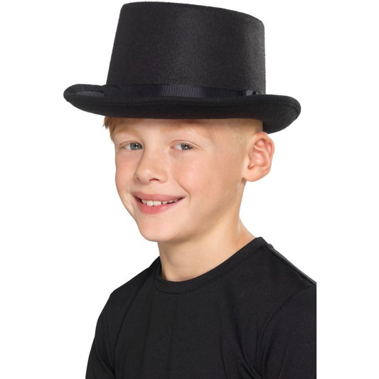 Victorian Top Hat Kids Showman Circus Fancy Dress Hat Boys Girls Accessory