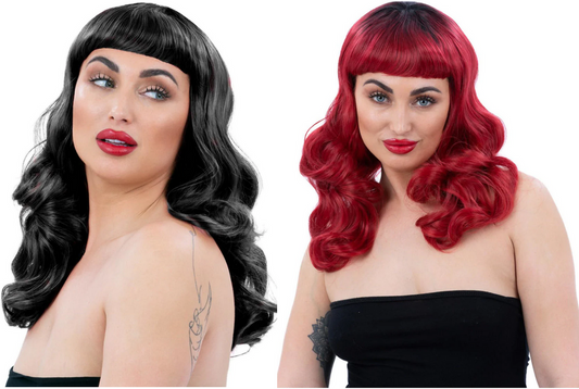 50s Pin Up Wig Ladies Fancy Dress Professional Quality Betty Wig Deluxe Adults