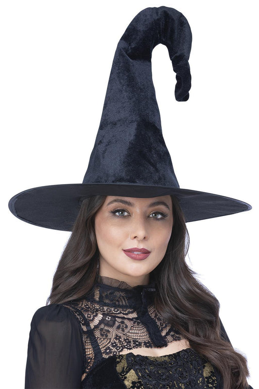 Gothic Coven Witch Hat Ladies Halloween Witches Hat Fancy Dress Accessory