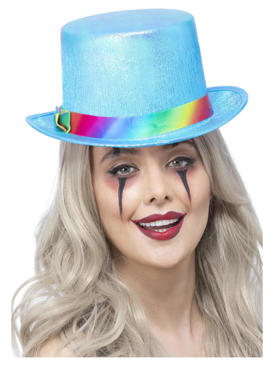 Clown Top Hat Pearlised Blue