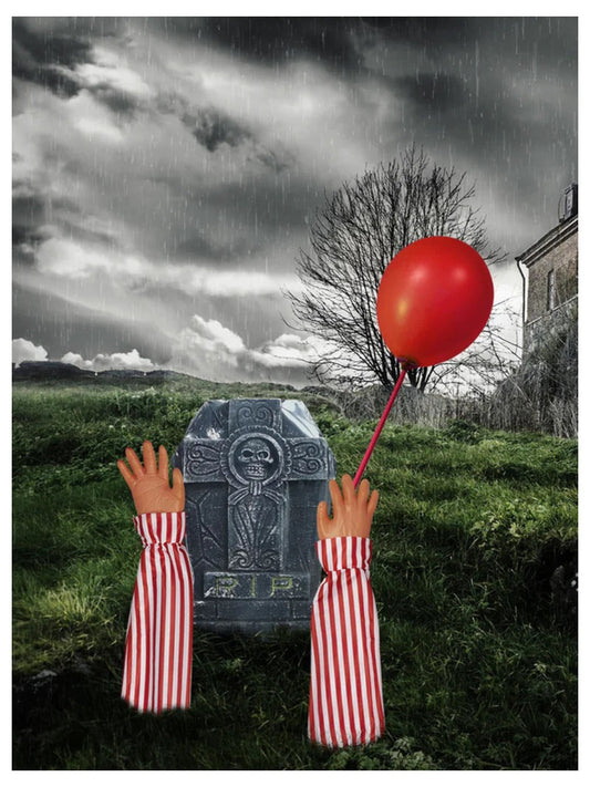 Horror Clown Lawn Prop