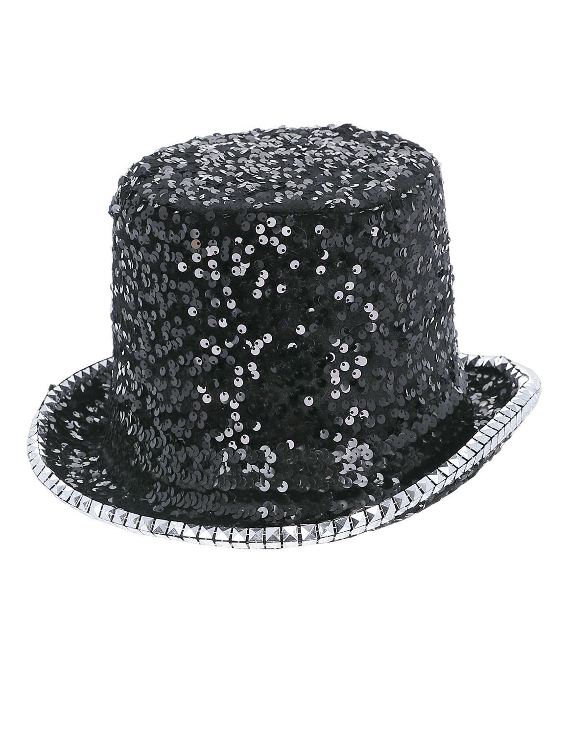 Fever Deluxe Felt & Sequin Top Hat