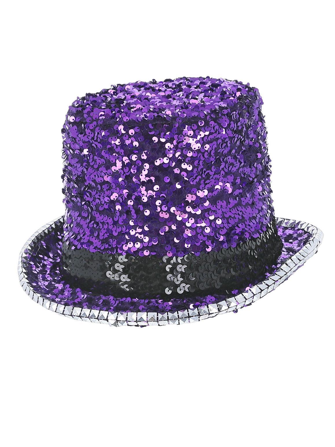 Fever Deluxe Felt & Sequin Top Hat