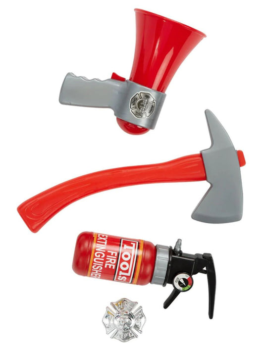 Fire Fighter Toy Kit Kids Role Play Occupations Childrens Fireman Toy Set