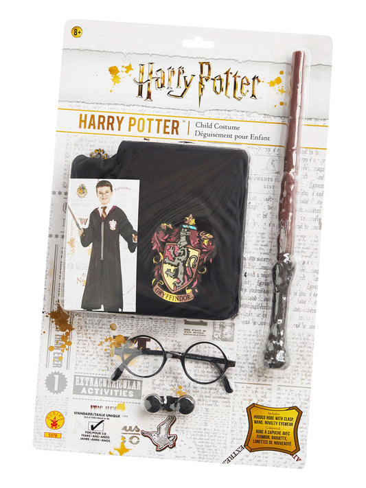 Harry Potter Blister Kit Book Day Fancy Dress Kit Kids Robe + Wand + Glasses