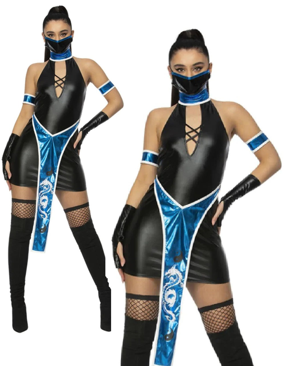 Fever Blue Ninja Costume