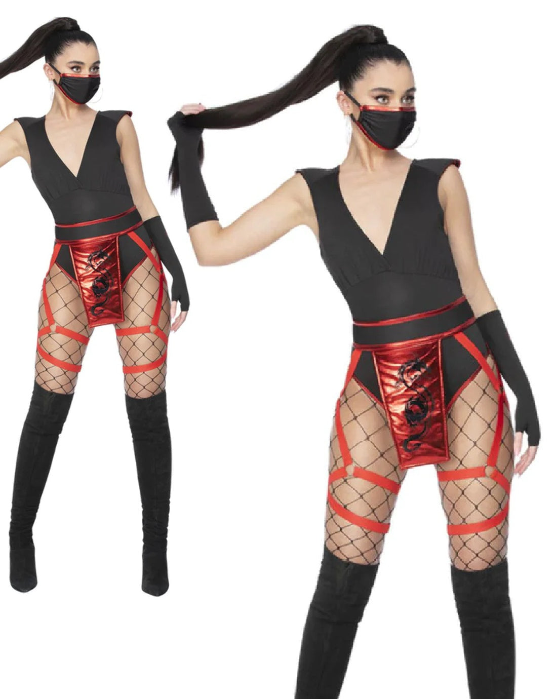 Fever Scarlet Ninja Costume