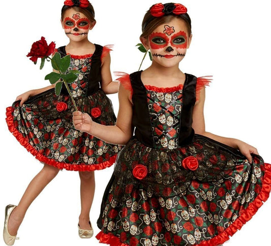 Red Rose Girls Day Of The Dead