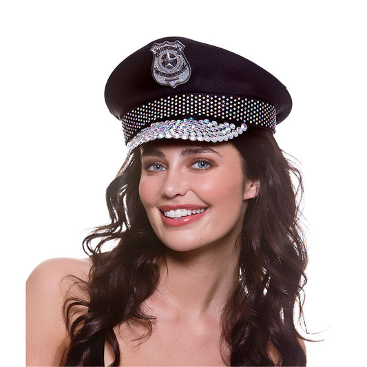 Deluxe Cop Hat w/ Diamantes