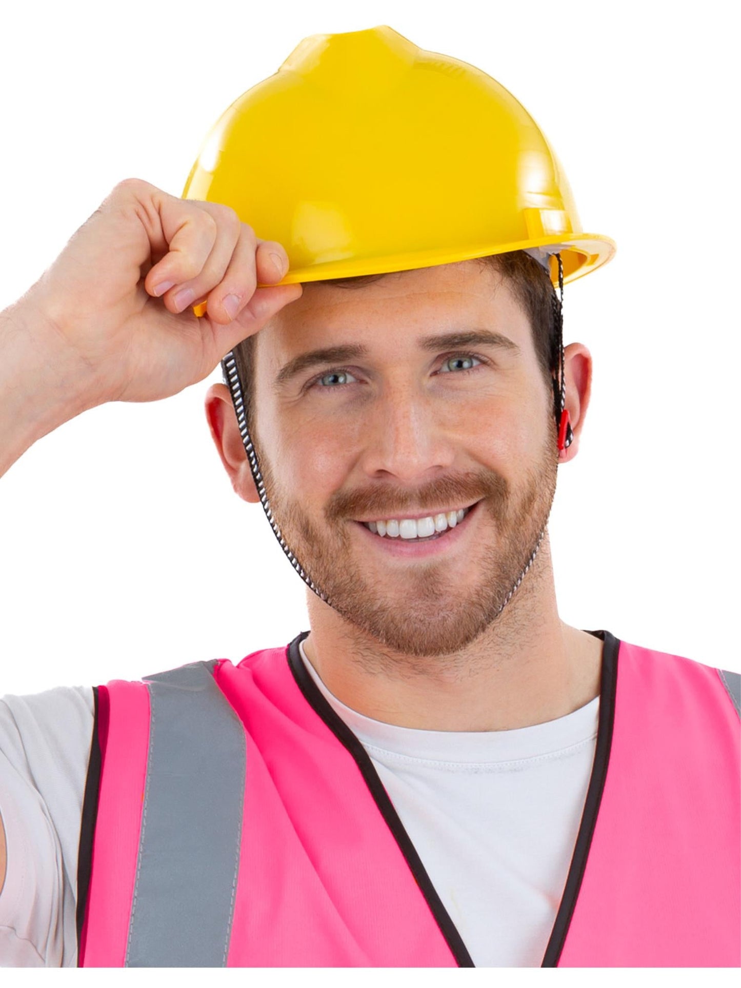 Yellow Builders Hat Adults Fancy Dress Construction Helmet Mens Hard Hat