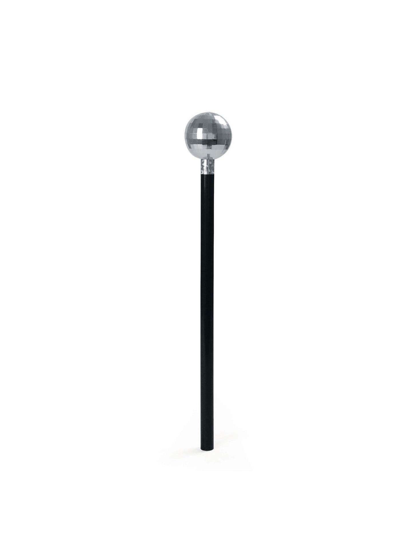 Mirror Disco Ball Cane Adults 80s Retro Fancy Dress Accessory Prop 51" Show Dance