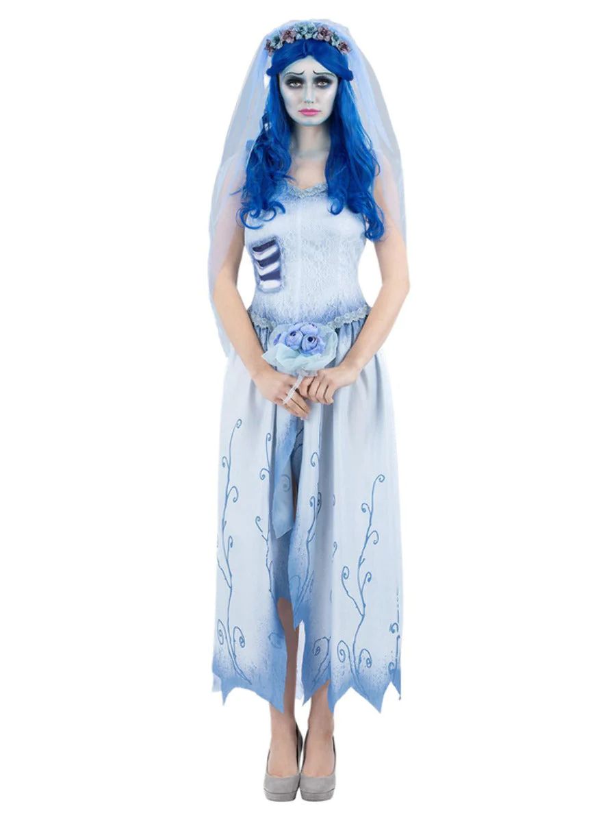 Corpse Bride Emily Womens Costume Adults Halloween Fancy Dress Licensed