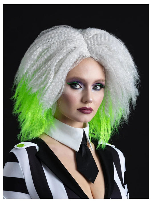 Beetlejuice Wig Mens Womens 80s Halloween Movie Hair Fancy Dress Adults