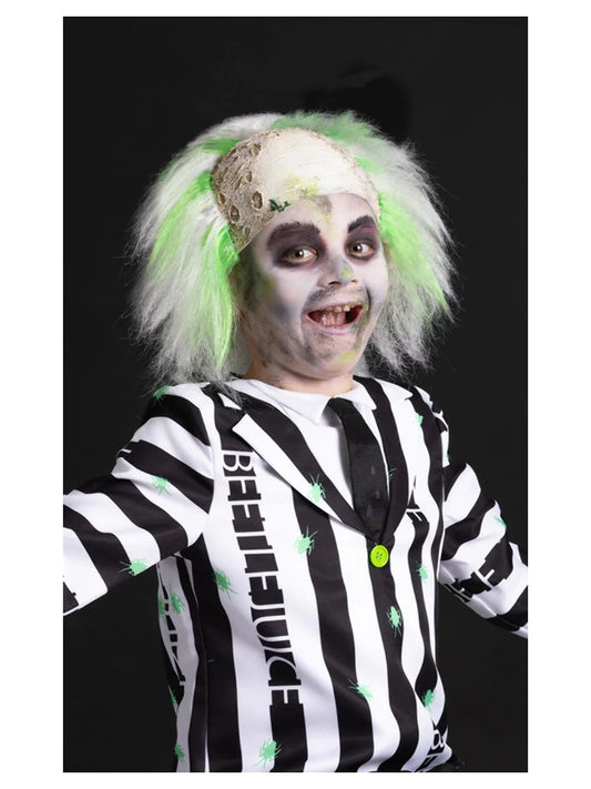 Beetlejuice Wig Kids Halloween Fancy Dress Wig Mad Scientist Book Day