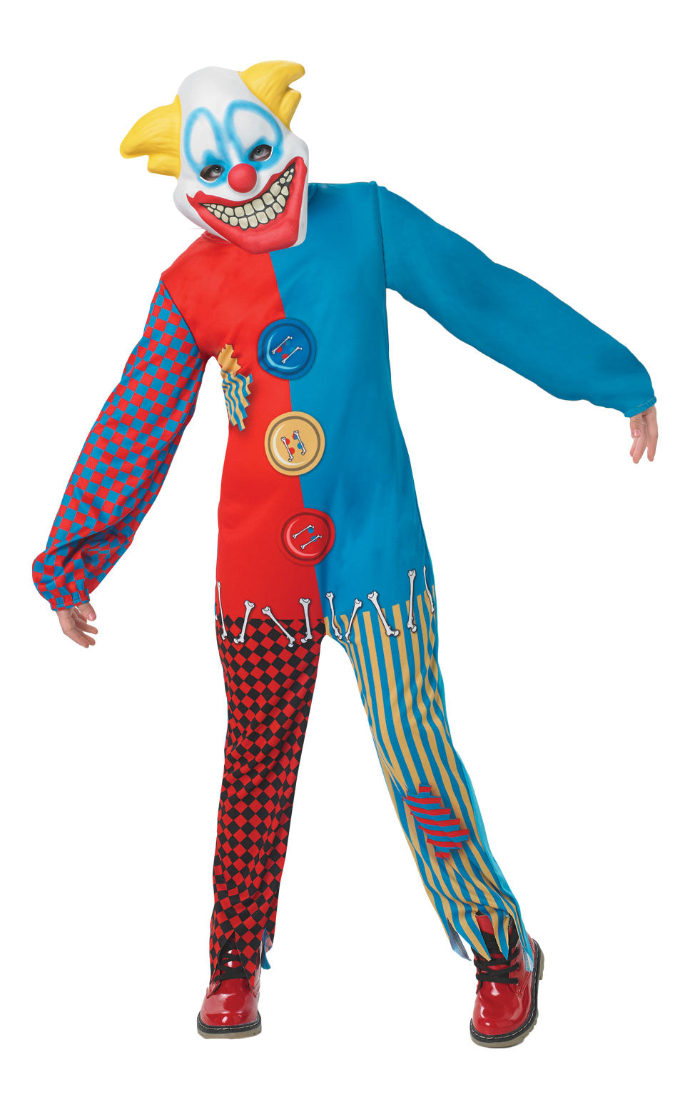 Scary Clown Boys Costume