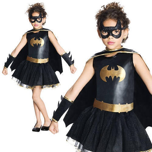 Batgirl Costume Comic Book Superhero Girls Fancy Dress Batman Outfit