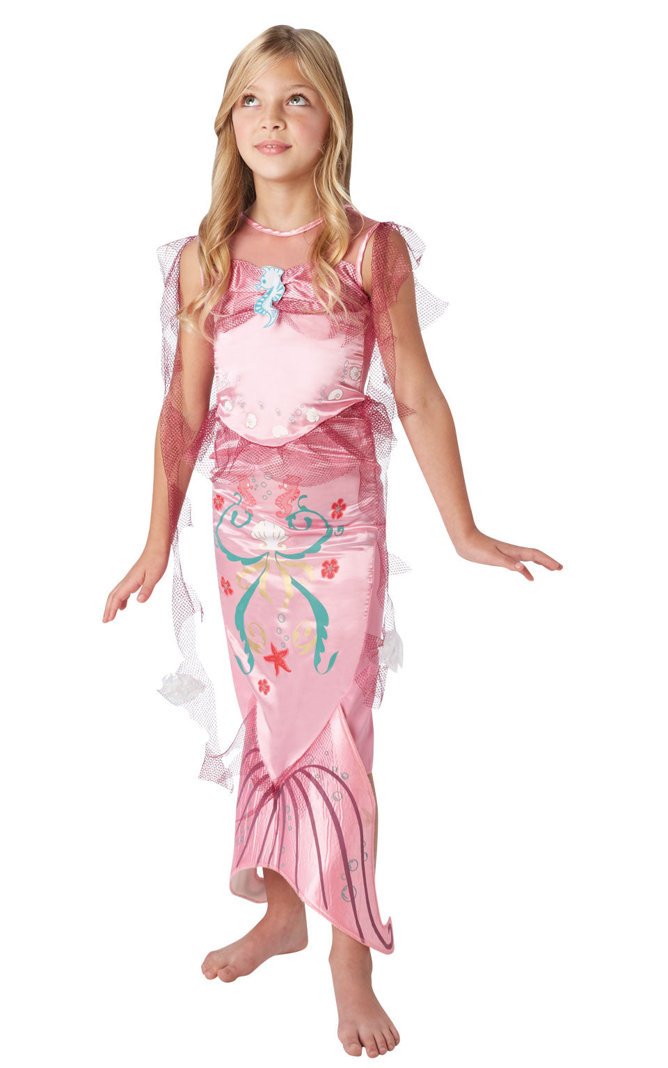 Pink Mermaid Costume Girls