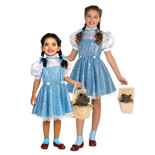 Dorothy Sequin Dress Kids Wizard Of Oz Kids Book Fancy Dress Costume Official