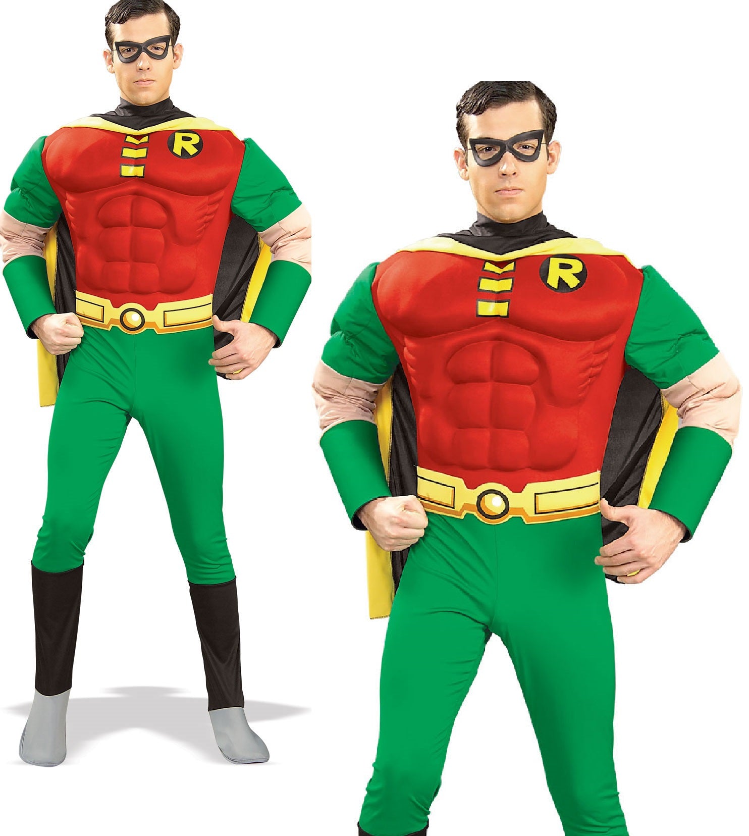 Deluxe Robin Mens Costume Licensed Batman Adults Fancy Dress Outfit ...