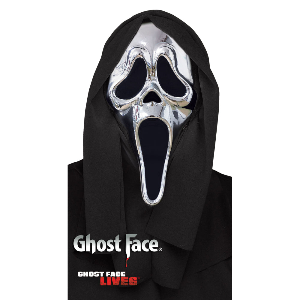 Ghost Face® Silver Chrome Mask