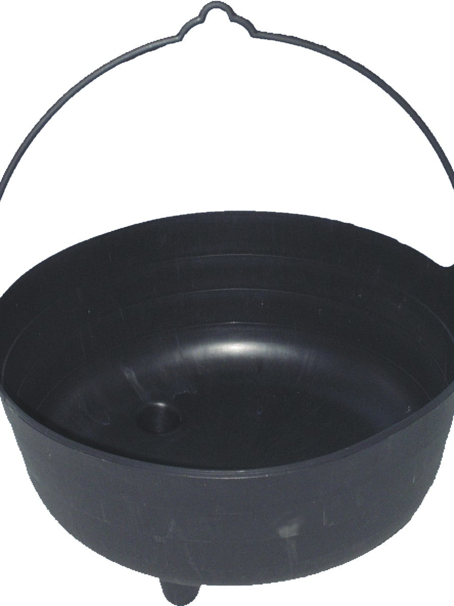 Large Witches Cauldron Plastic Halloween Black Witch Fancy Dress Prop