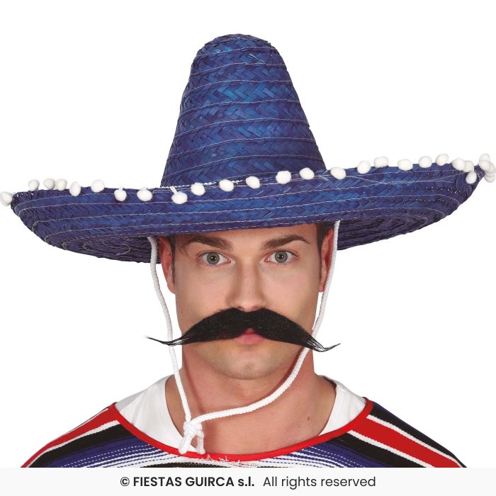 Mexican Straw Hat 50cm Sombrero Mens Ladies Fancy Dress Accessory Multi