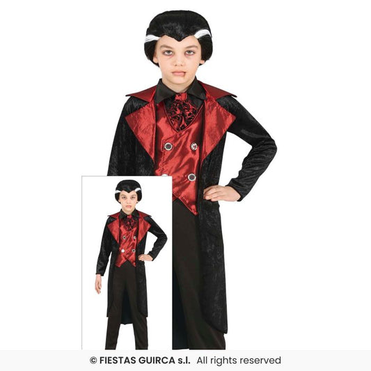 Boys Dracula Costume Halloween Vampire Fancy Dress Outfit Kids Aged 3-12