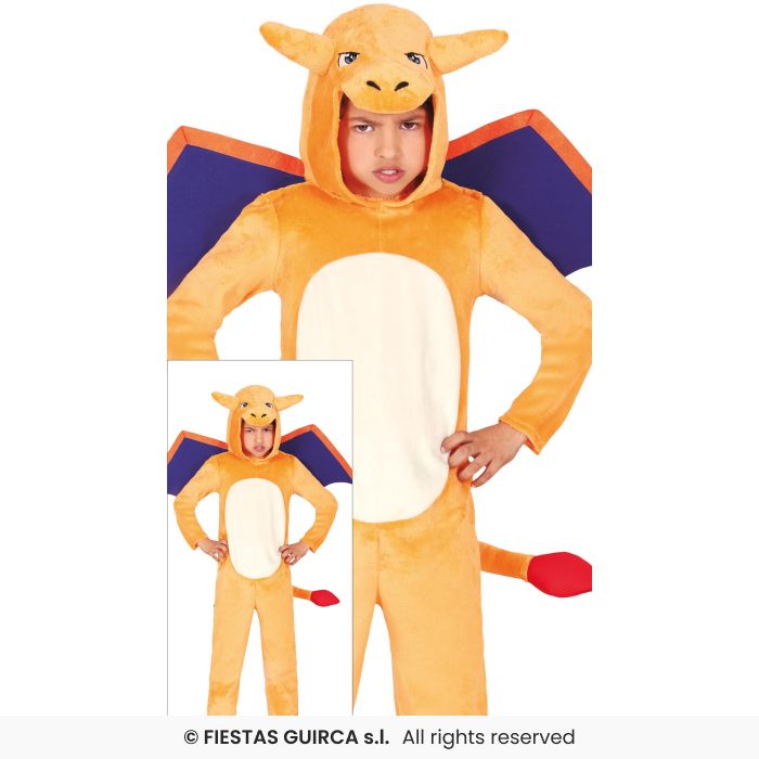 Fire Dragon Kids Costume Book Day Wild Animal Fancy Dress Outfit Boys Girls Age 3-12