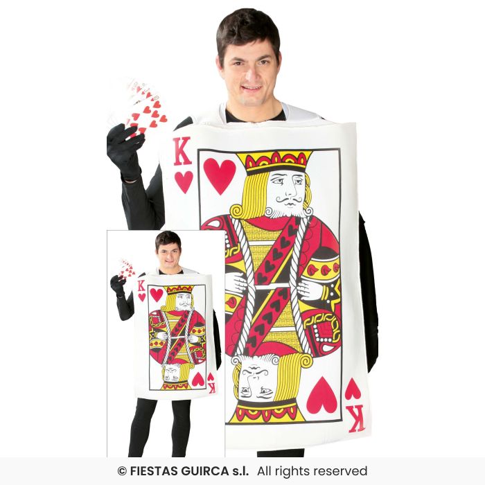 King Card Adults Novelty Playing Card Fancy Dress Costume King Of Hearts