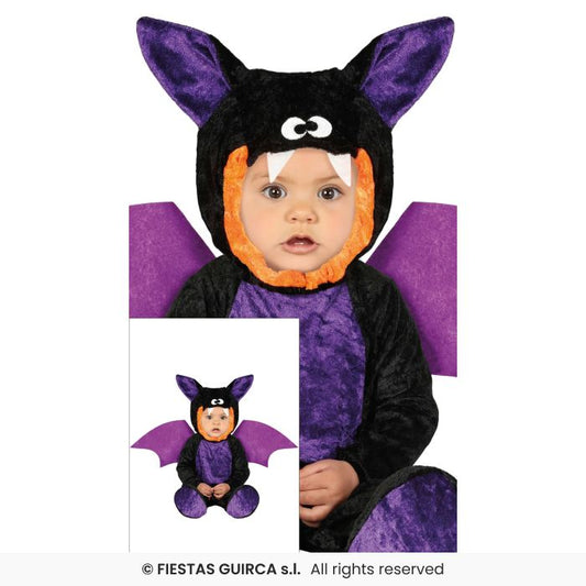 Mini Bat Costume Kids Toddler Fancy Dress Outfit Boys Girls Halloween Age 1-2