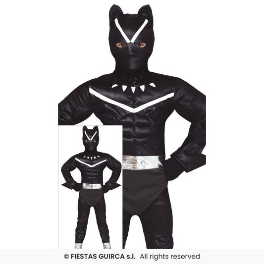 Black Feline Child Costume Panther Superhero Kids Fancy Dress Outfit Age 3-12