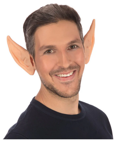Flesh Colour Pixie Ears Adults Elf Fairy Fancy Dress Accessory Latex Ladies Ears