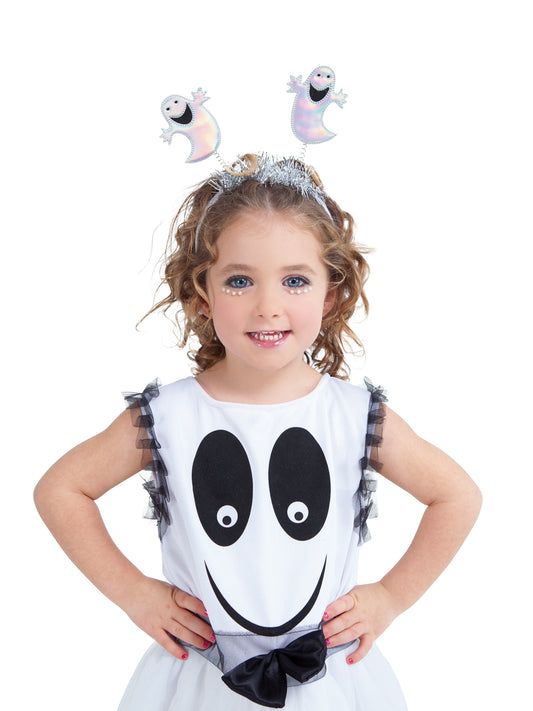 Ghost Headboppers Halloween Headband Fancy Dress Accessory Girls