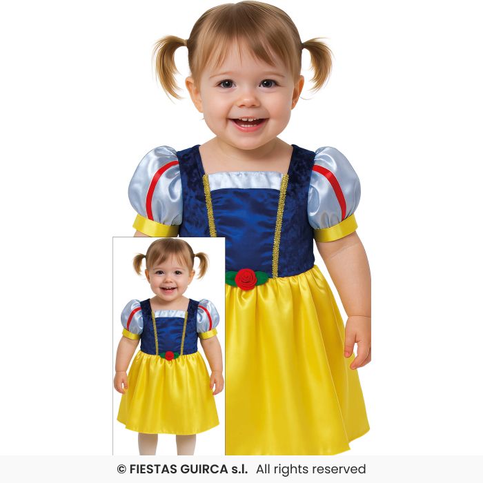 Girls Snow Toddler Fairytale White Fancy Dress Costume Princess Girl Age 1-3