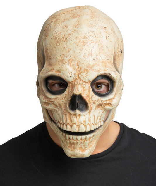 Moving Mouth Skull Mask Skeleton Face Mask Adults Halloween Fancy Dress Accessory