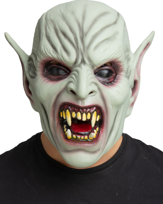 Demon Vampire Latex Mask Halloween Fancy Dress Adults Vampires Mask ...