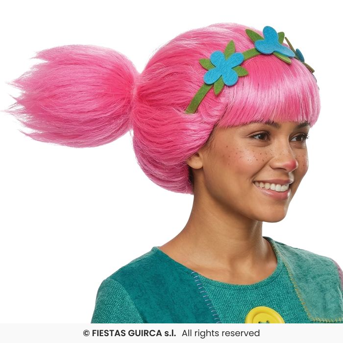 Troll Woman Wig Ladies Pink Wig Adults Novelty Fancy Dress Fairytale Book Day