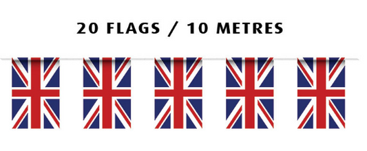 10M Bunting Union Jack Great Britain Olympics Eurovision Fancy Dress Party