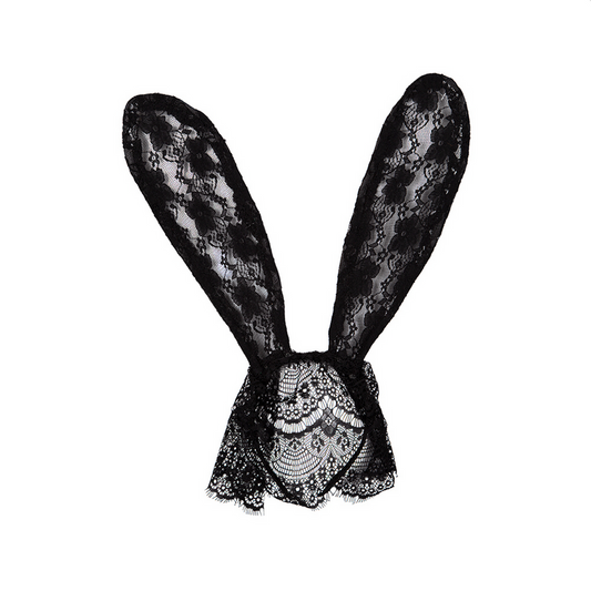Lace Bunny Ears w/ Veil (bandable)