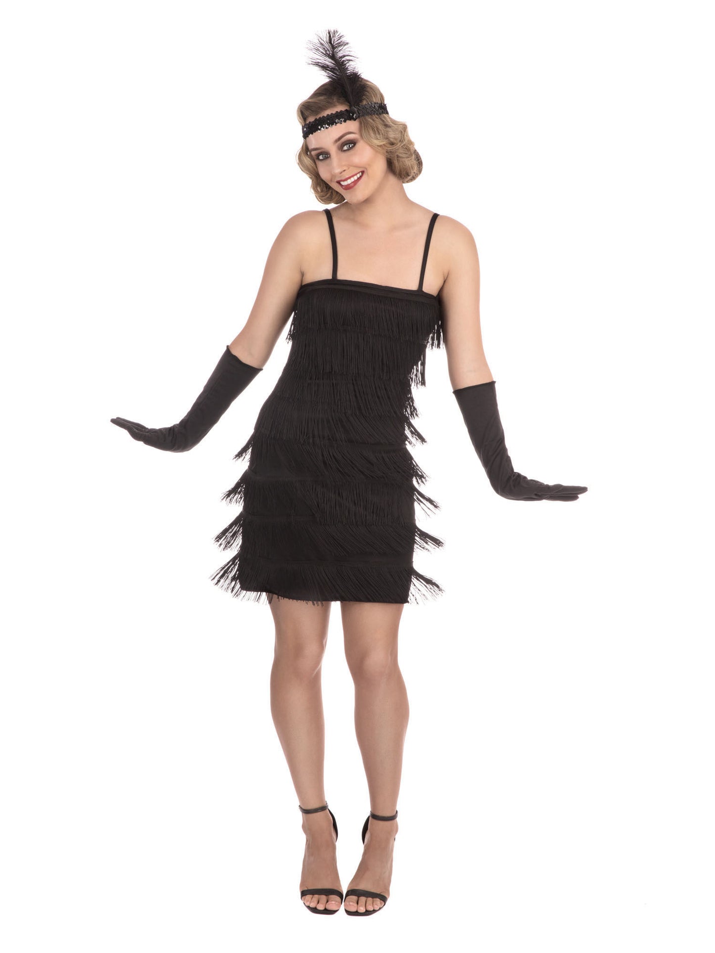 Ladies Black Flapper Costume