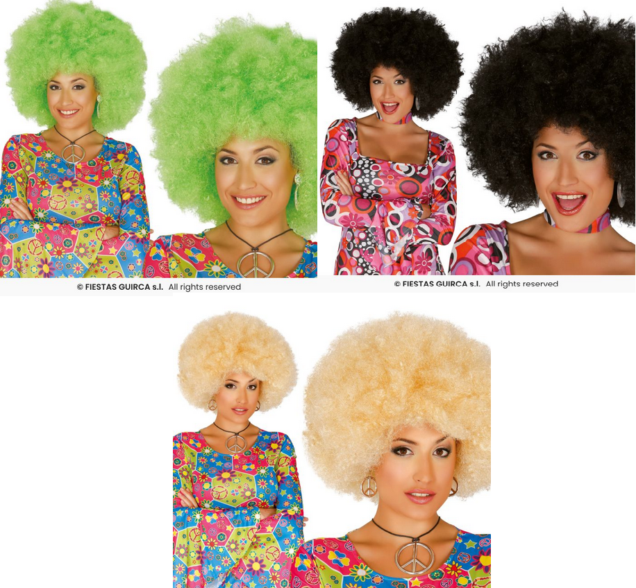 Extra Large Afro Wig Adults Clown Disco 60s 70s Fancy Dress Fro Wig Mens Ladies