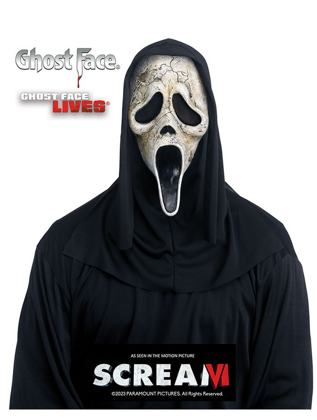 Scream Mask Official Ghostface Fun World Licensed Fancy Dress Halloween Mask