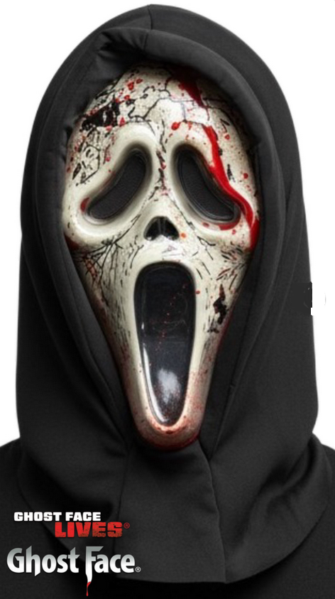 Ghost Face® Aged Bleeding Mask Scream Adults Official Fun World Fancy Dress