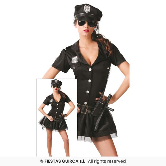 American Policewoman Costume Ladies Police Officer Fancy Dress Outfit UK 8-18