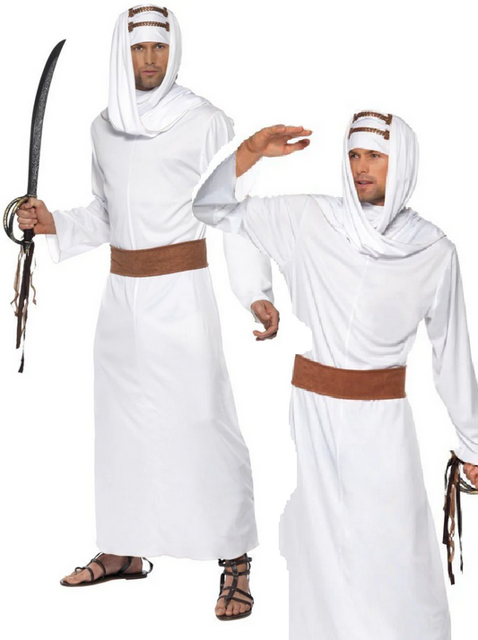 Lawrence Of Arabia Costume Mens Fancy Dress Adults Arabian Outfit Medium