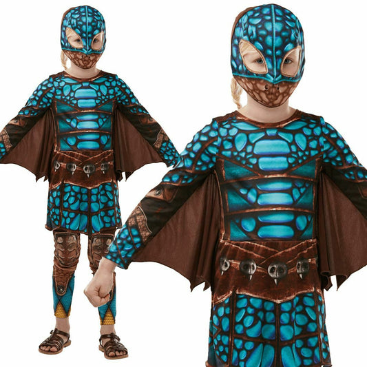 Kids Official Battlesuit Astrid How To Train Your Dragon Fancy Dress Costume