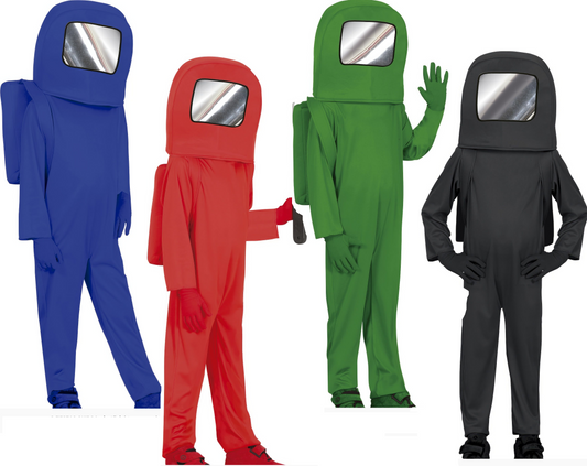 Astronaut Costume Childrens Novelty Spaceman Fancy Dress Outfit Boys GIrls Age 3-12