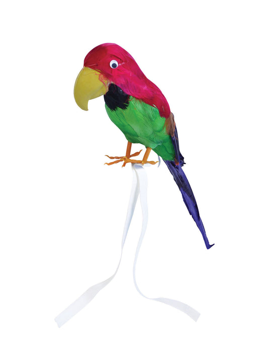 Parrot Feather Covered 15in/38cm Adults Shoulder Fancy Dress Accessory